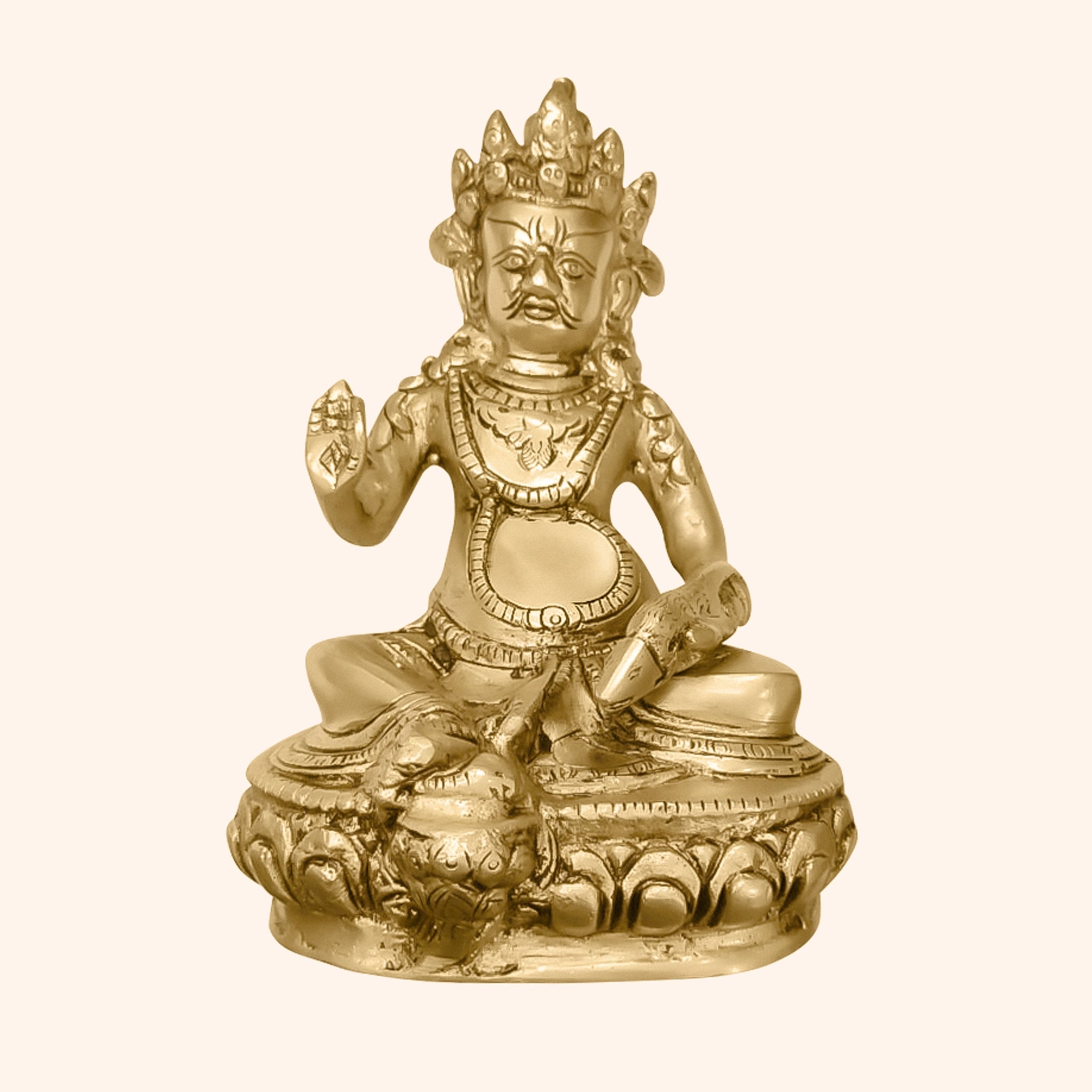 My Vastu Tool BRASS KUBER JI 7 INCH (APPROX)
