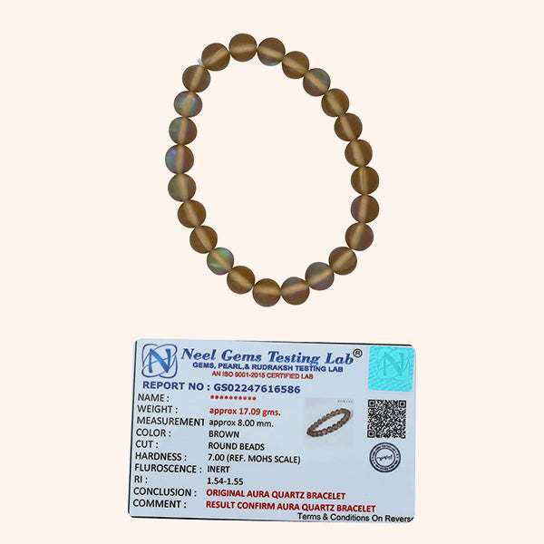 My Vastu Tool AURA QUARTZ BROWN BRACELET - Image 3