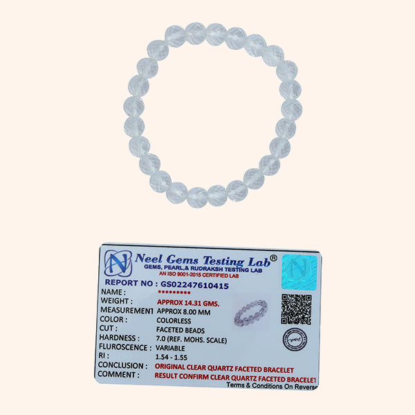 My Vastu Tool NATURAL CLEAR QUARTZ BRACELET - Image 3