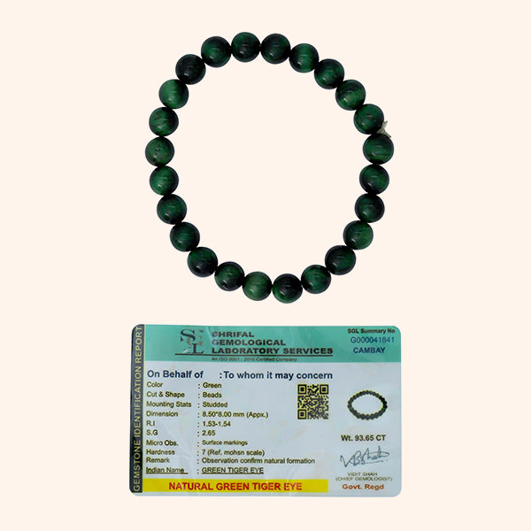 My Vastu Tool GREEN TIGER EYE BRACELET - Image 3