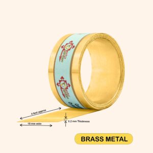 My Vastu Tool 4 FEET 0.75 INCH  BRASS STRIP