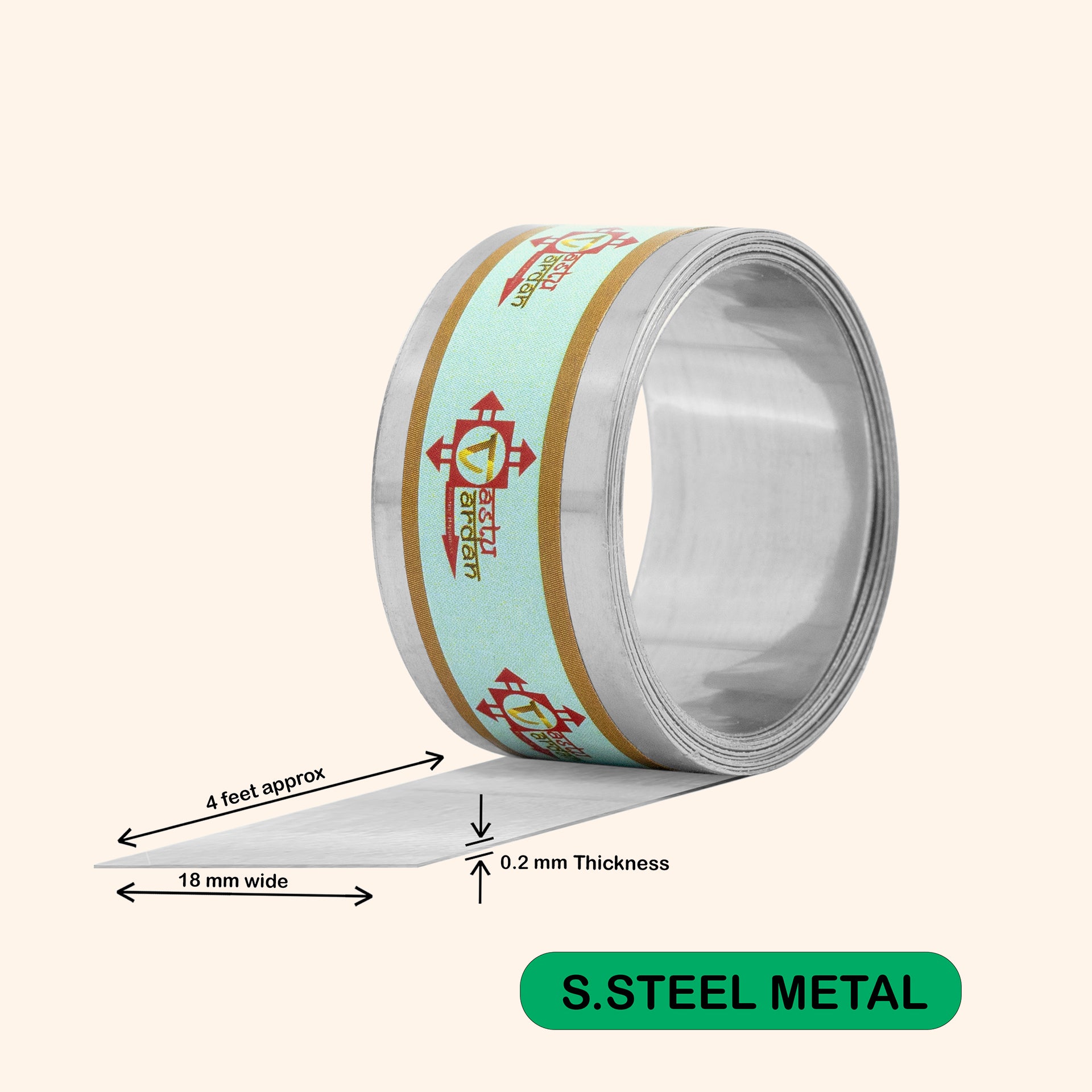 My Vastu Tool 4 FEET 0.75 INCH STAINLESS STEEL STRIP