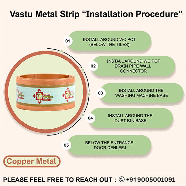 My Vastu Tool 4 FEET 0.75 INCH COPPER STRIP - Image 4