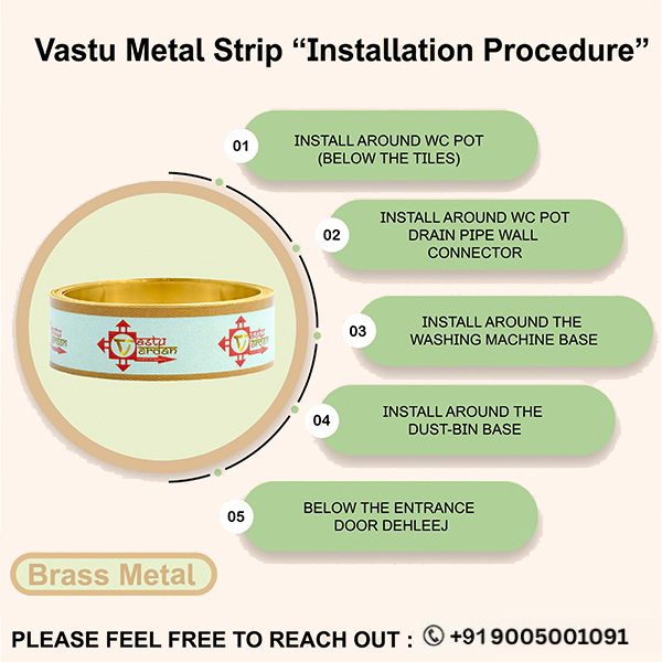 My Vastu Tool 4 FEET 0.5 INCH BRASS STRIP - Image 4