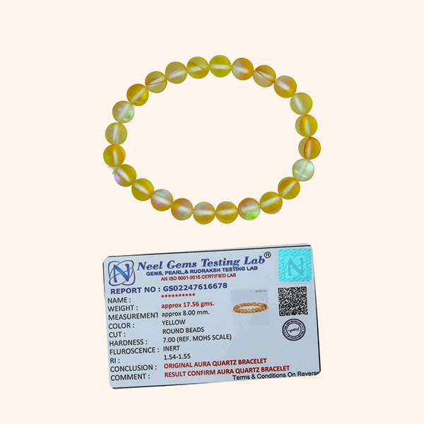 My Vastu Tool AURA QUARTZ YELLOW BRACELET - Image 3