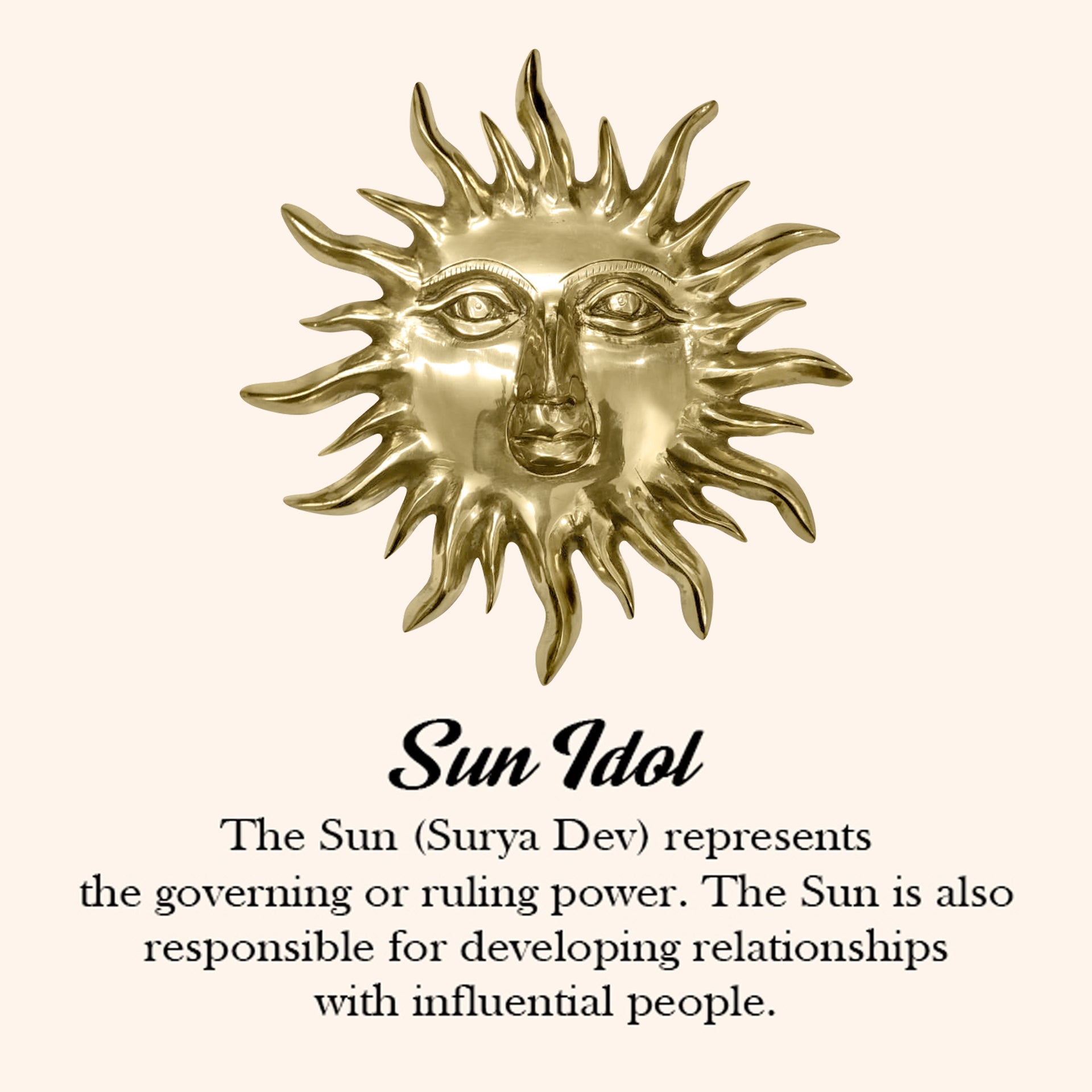 My Vastu Tool BRASS BIG SUN 01 STATUE - Image 3