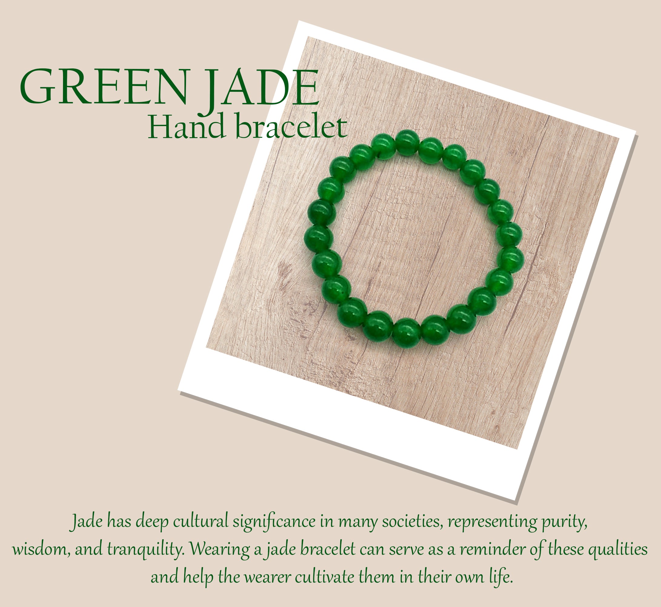 My Vastu Tool GREEN JADE BRACELET - Image 4